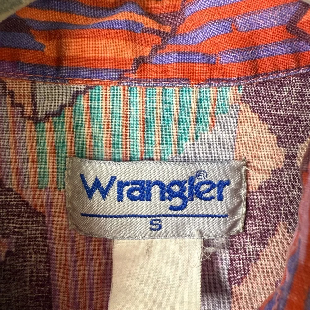 Wrangler vintage southwest Button Down Shirt - Picture 4 of 4